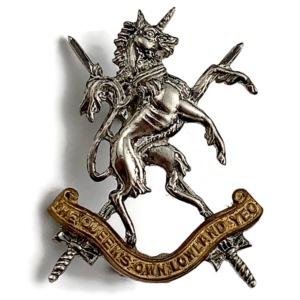 The Queens Own Lowland Yeomanry Regiment Scottish Collar Badge