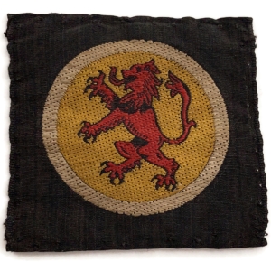 WW2 15th Scottish Infantry Division Cloth Formation Sign Patch Badge