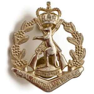 Royal Australian Army Regiment Australia Staybrite Anodised Cap Badge - Staybright