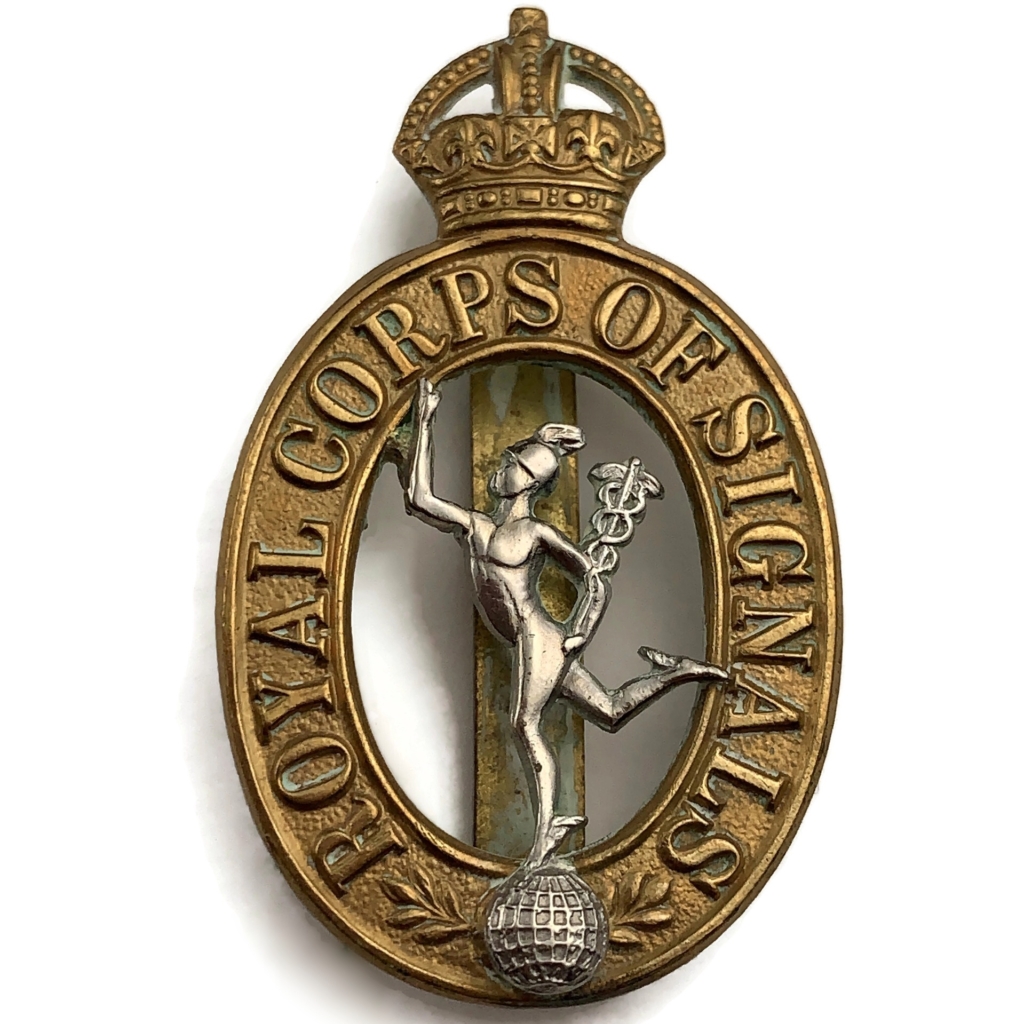 WW2 Royal Corps of Signals RCOS Cap Badge - British Military Badges