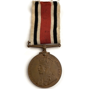WW1 George V Police Special Constabulary Long Service Medal - FRED OUSEY