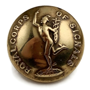 WW2 Royal Corps of Signals RCOS Tunic Button - 26mm