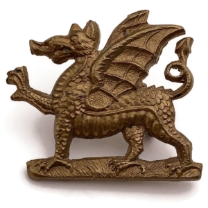WW1 The Welsh Regiment (Welch) Collar Badge