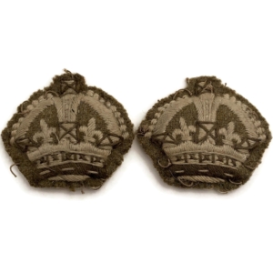 WW2 Cloth Warrant Officer 3rd Class Arm / Sleeve Insignia Rank Badge PAIR