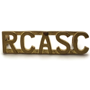 WW2 Royal Canadian Army Service Corps RCASC Canada Shoulder Title