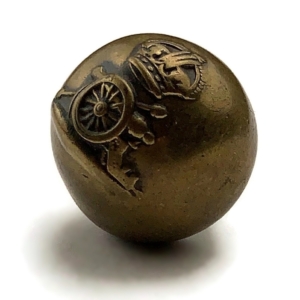 WW1 Royal Horse Artillery DOMED Ball Tunic Button - 18mm