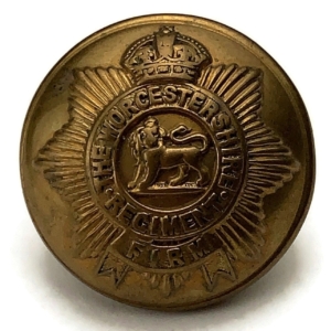 WW1 Worcestershire Regiment Tunic Button - 25mm