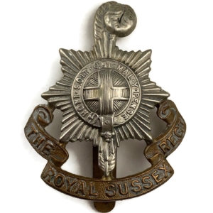 WW1 Royal Sussex Regiment Cap Badge