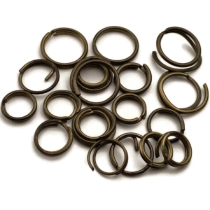 20x British Army Tunic Buttons Split Ring Cotter Pin Hoop Fixings - MIXED SIZES