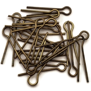 20x Original SMALL Cotter Split Pins Group For Collar Badges or Rank Pips