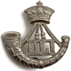 VICTORIAN Durham Light Infantry Regiment Cap Badge - Queen Victoria Crown