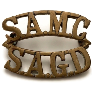 South African Army Medical Corps SAMC Africa Colonial Shoulder Title