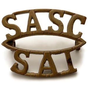 South African Army Service Corps SASC Africa Colonial Shoulder Title