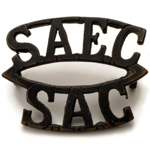 WW2 South African Army Engineers Corps SAEC Africa Shoulder Title