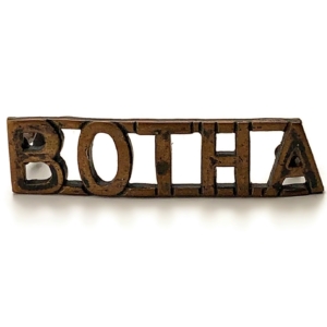 WW2 South African Army President Botha Regiment Africa Infantry Regiment Shoulder Title