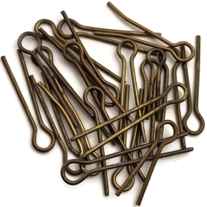 20x Original SMALL Cotter Split Pins Group For Collar Badges or Rank Pips