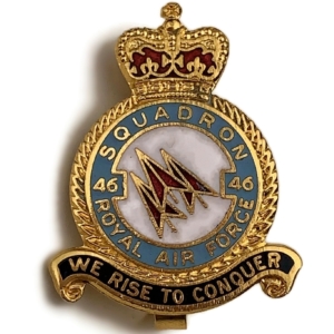 46 Squadron Royal Air Force RAF Lapel Badge