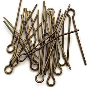 15x Original MIXED SIZED Cotter Split Pins Group For Cap Badges or Shoulder Titles