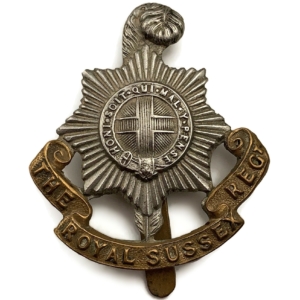 WW1 Royal Sussex Regiment Cap Badge