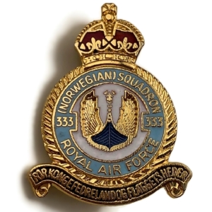 333 Norwegian Squadron Royal Air Force RAF Lapel Badge