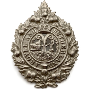 WW1 Argyll and Sutherland Highlanders Regiment Cap Badge