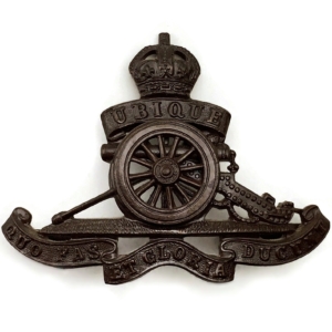 WW2 Royal Artillery Regiment OFFICERS Bronze Cap Badge