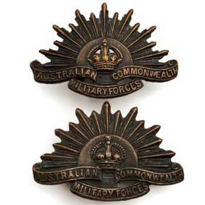 Australian Army Division / Australia Corps Collar Badge PAIR