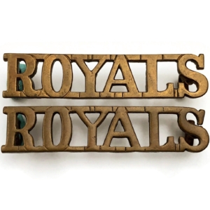 1st The Royal Dragoons (Royals) Regiment Shoulder Title PAIR