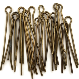 20x Original MEDIUM Cotter Split Pins Group For Cap Badges or Shoulder Titles