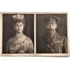 Princess Mary 1914 Christmas Tin Contents: King George V & Queen Postcard ARMY VERSION