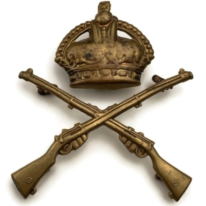 School of Musketry Cap Badge - DUAL CONSTRUCTION