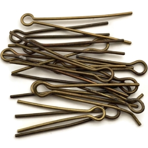 15x Original MIXED SIZED Cotter Split Pins Group For Cap Badges or Shoulder Titles