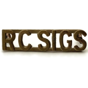 WW2 Royal Canadian Signals Corps of Canada Shoulder Title