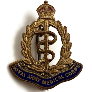 Royal Army Medical Corps RAMC ENAMEL Sweetheart Brooch