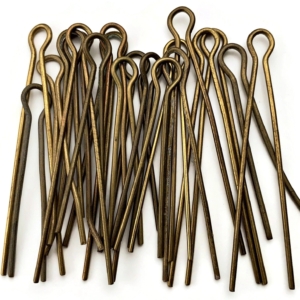 20x Original MEDIUM Cotter Split Pins Group For Cap Badges or Shoulder Titles