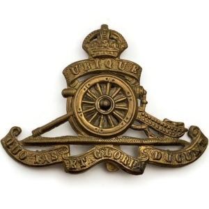WW1 Royal Artillery Regiment MOVING / ROTATING WHEEL VERSION Cap Badge