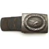 WW2 German Luftwaffe Air Force Uniform Belt Buckle & Leather Tab NAZI Germany