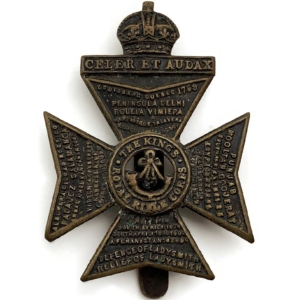 WW1 Kings Royal Rifle Corps KRRC Regiment (King's) Cap Badge
