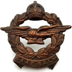 WW2 South African Air Force SAAF Africa Corps Cap Badge
