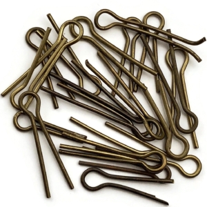 20x Original SMALL Cotter Split Pins Group For Collar Badges or Rank Pips