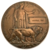 WW1 Death Penny / Memorial Plaque HAROLD FRY - Possible 1st July 1916 Day Somme